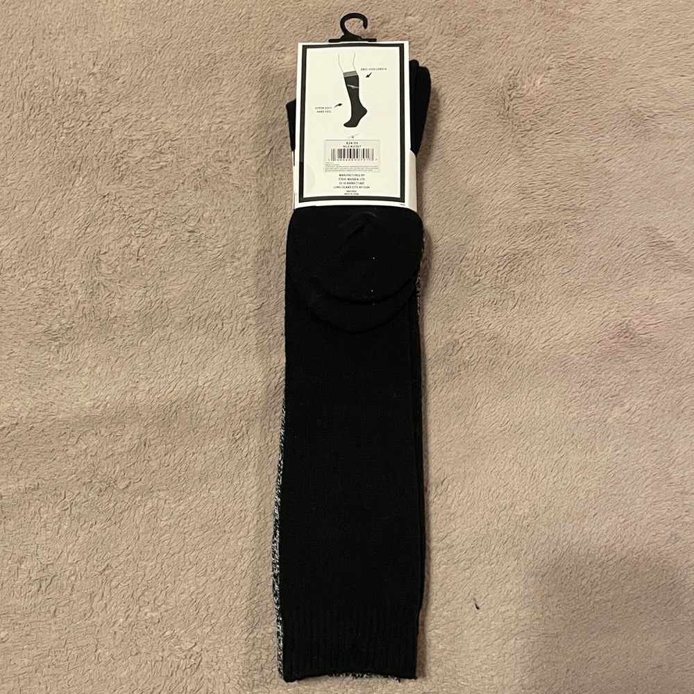 Steve Madden 2pairs Black Over-the-Knee Socks